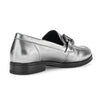 GABOR Sølv metallic loafer  m mørkt bidsel,