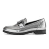 GABOR Sølv metallic loafer  m mørkt bidsel,