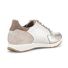 GABOR Latte/puder skind sneaker med guld,