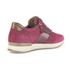 GABOR Aubergine ruskind sneaker med lak,