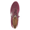 GABOR Aubergine ruskind sneaker med lak,