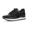 GABOR Sort skind sneakermed sortmetallic,