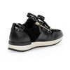 GABOR sort skind/ruskind sneaker med lak,