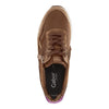 GABOR Brun ruskind + stretch sneaker,