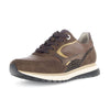 GABOR Brun+guld+dyr skind ruskind sneaker,