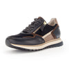 GABOR Sort + brun skind /ruskind sneaker,