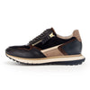 GABOR Sort + brun skind /ruskind sneaker,