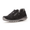 ROLLINGSOFT Sort ruskind sneaker med pynte sten,