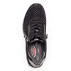 ROLLINGSOFT Sort ruskind sneaker med pynte sten,